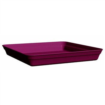 Soucoupe Roméo 39 carrée 27,6x26,7x3,8cm griotte - POETIC